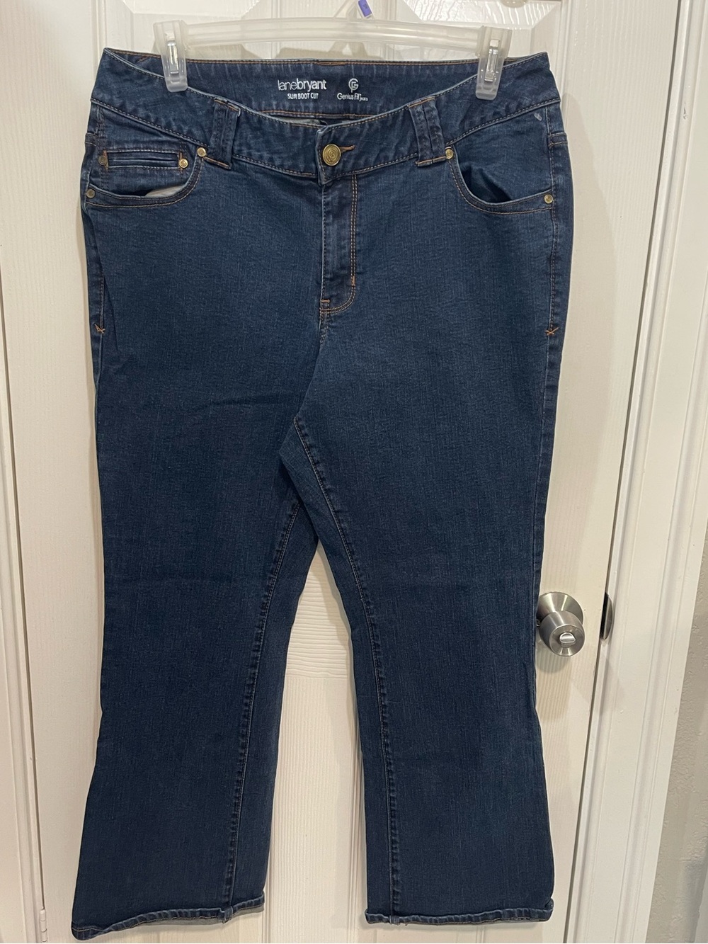 Lane Bryant Dark Blue Slim Boot Cut Jeans size 18 petite